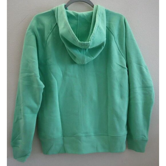 GAP 870256-16 Women's Sz S Bright Aloe Global Green Logo Full Zip Fleece Hoodie - Picture 2 of 7